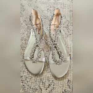 Badgley Mischka Jeweled Sandals